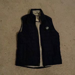 Navy blue hollister vest
